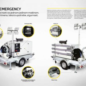 Samousisna pumpa, generator, kompresor i svetlosni toranj
